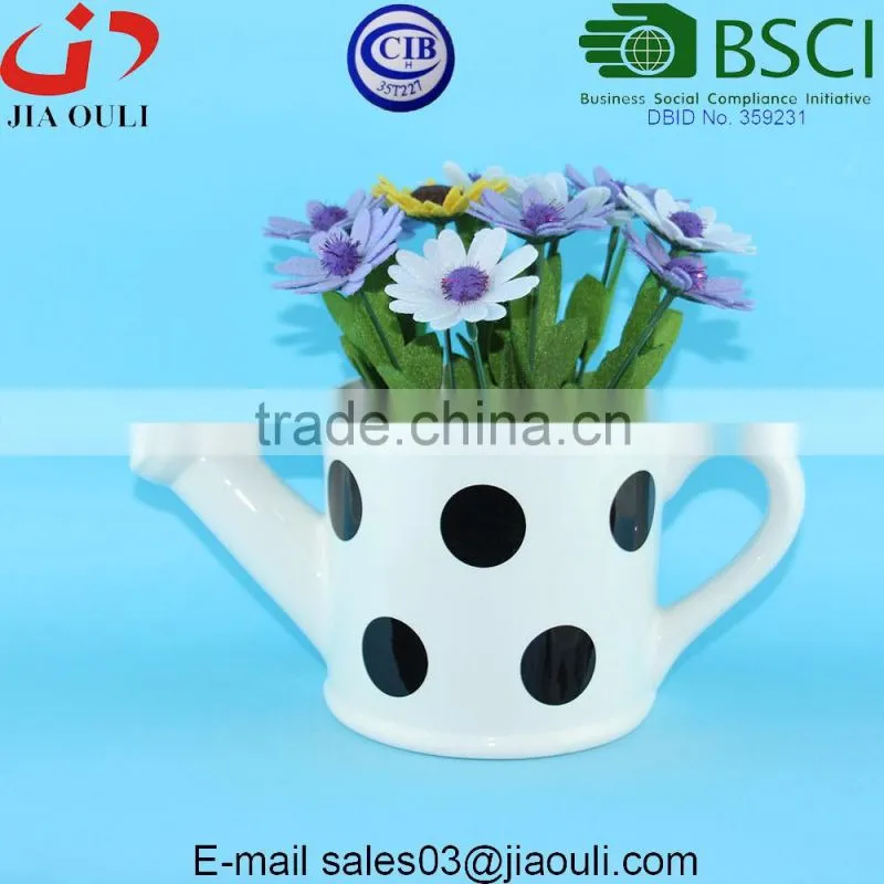 New color Marble design Ceramic planter pots square
