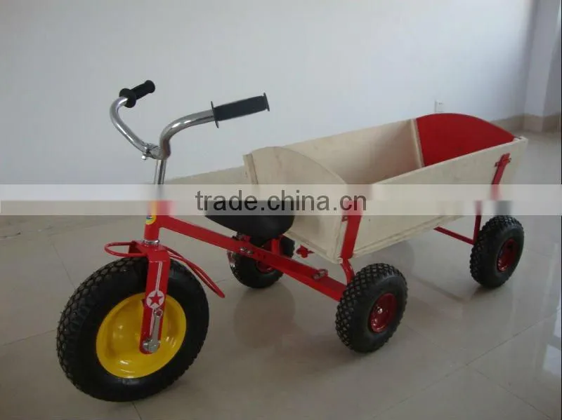 wooden children tricycle