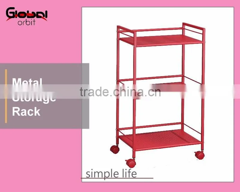 Rollling 3 Tier Drawer Mobile Storage Bedroom Table File Wooden Cabinet