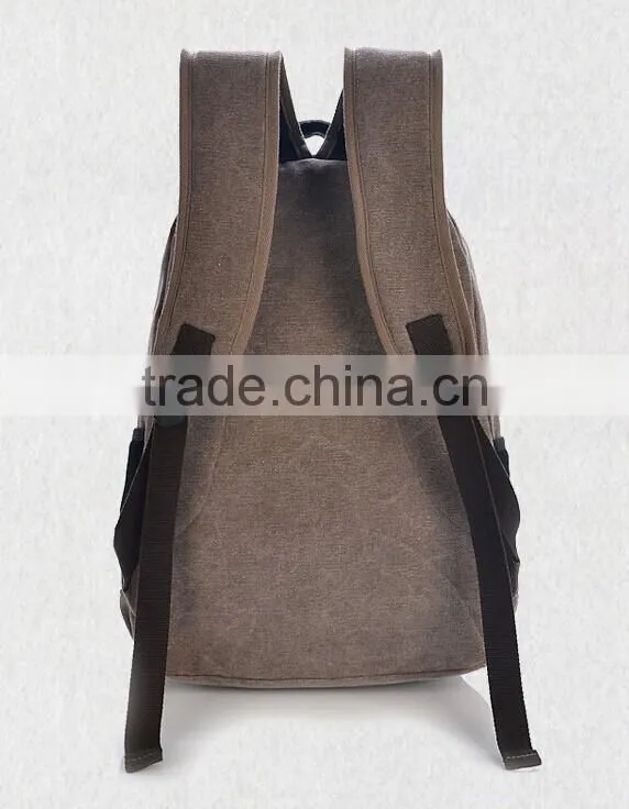 High quality Canvas school backpack for laptop