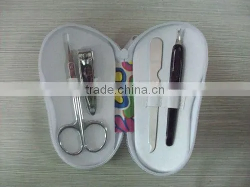 4pcs wallet typed gifts stainless steel Manicure Set/Beauty Set/Beauty Kit metal category