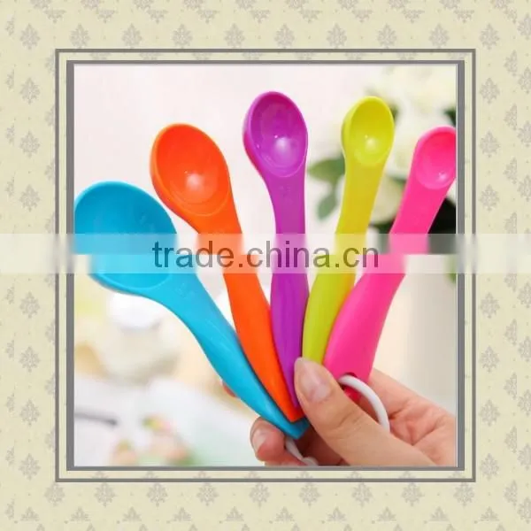 Custom food grade multi size high quality plastic ice cream spoons for wholesale alibaba