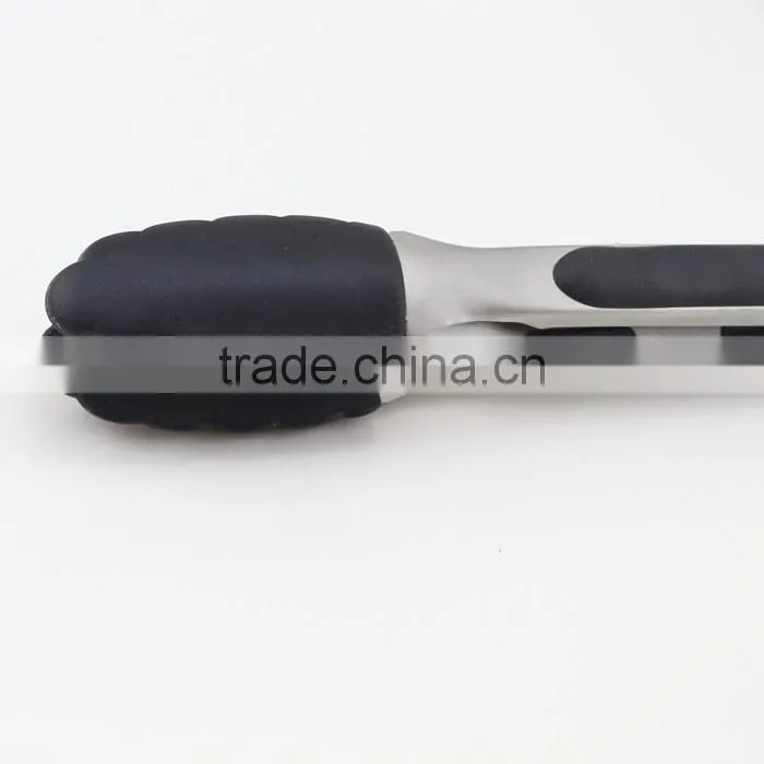 Kitchen Tongs and Stainless Steel Silicone Cooking Utensils Set of 2, Commercial Grade