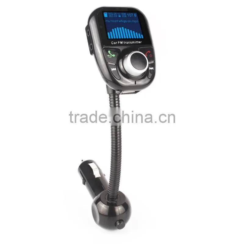 high end Car MP3 player with Bluetooth car kit car charger FM transmitter TF card/USB disk cigar lighter lcd sceen