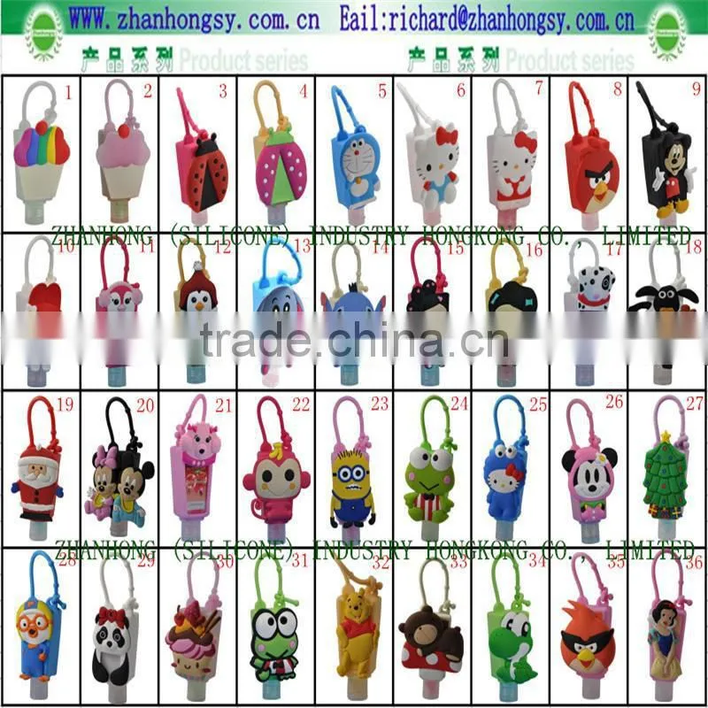2017 Gift Items Silicone Bath Body Works Silicone Hand Sanitizer Holder