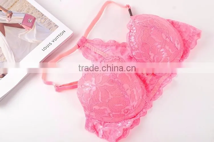Top women sexy new designs of fancy lace bra transparent panty set