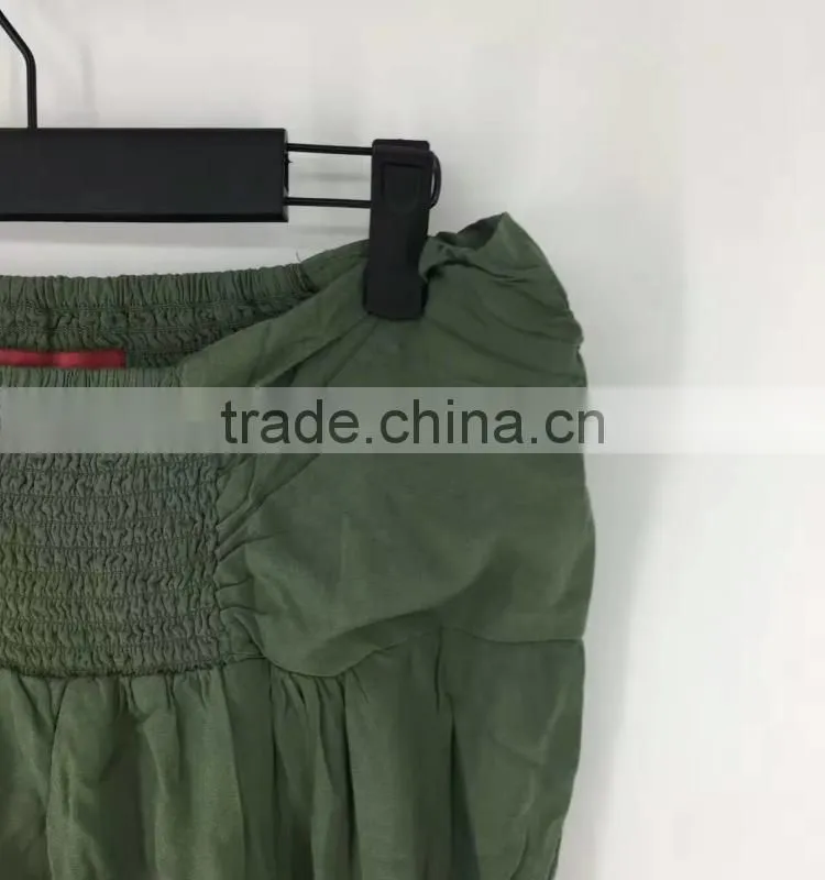 China suppliers stocklots women 100%rayon army trousers
