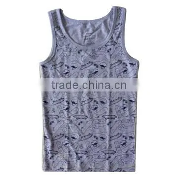 2015 sky blue linear design children clothes boy vest