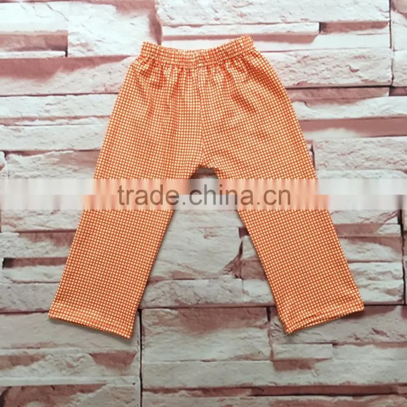 Wholesale children's boutique Halloween orange stripes patterned suit