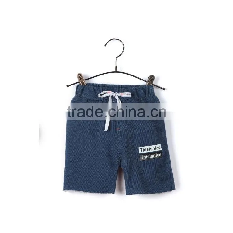 2017 Apparel factory summer clothing new model jeans pants short printed jeans for kid