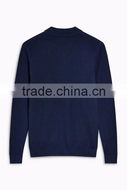 New Design Men's Knit Cardigan With Zipper Sweater