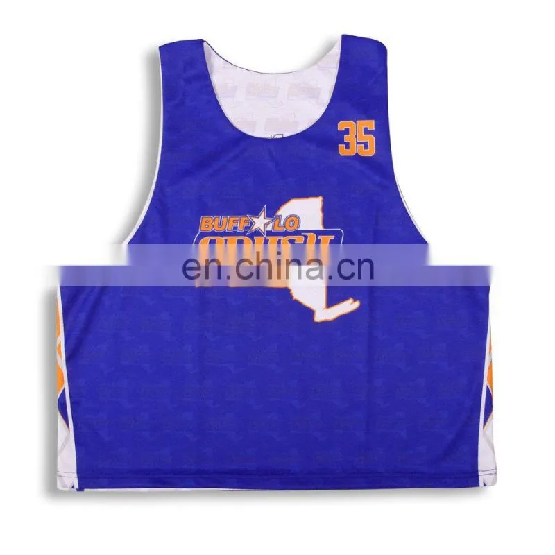 cheap custom sublimated lacrosse pinnies