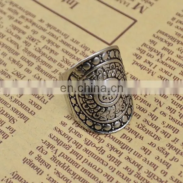 Delicate arrow flower engraved rings fashion sparking rings jewelry