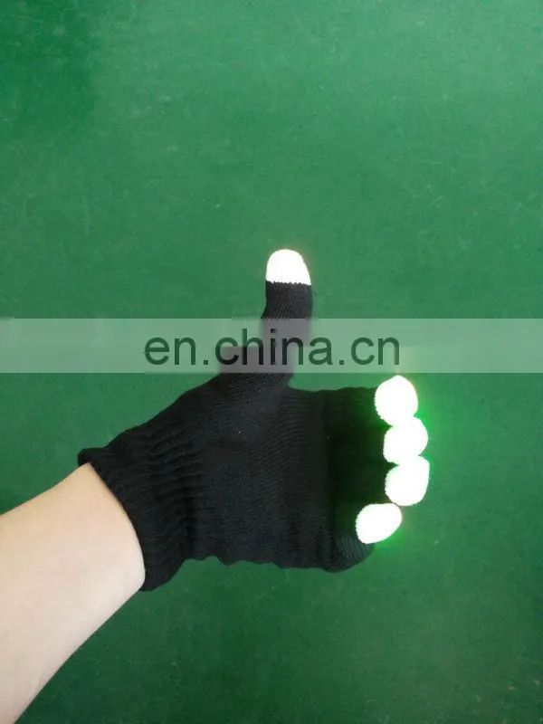 Red LED gloves