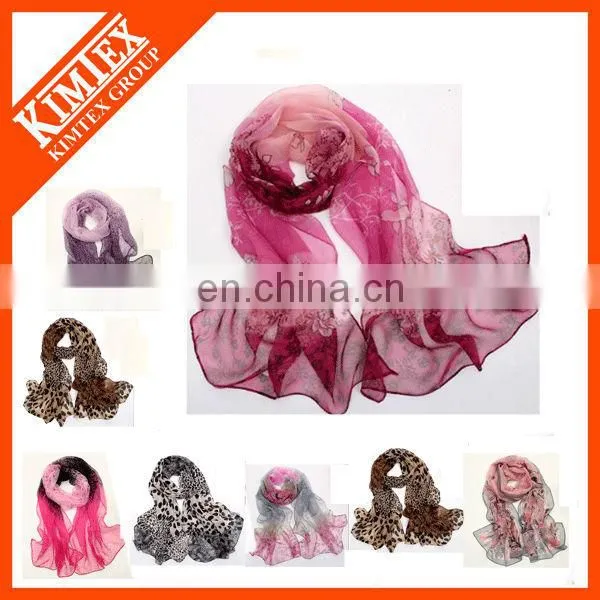 Digital print fashion twill silk scarf