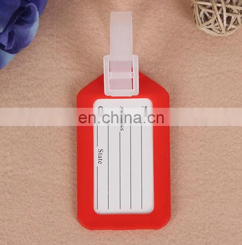 BSCI Assorted Color Tag Plastic Holder Key ID Name Label Tags Split Keyring
