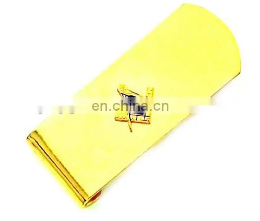 Masonic money clip with gold / silver tone