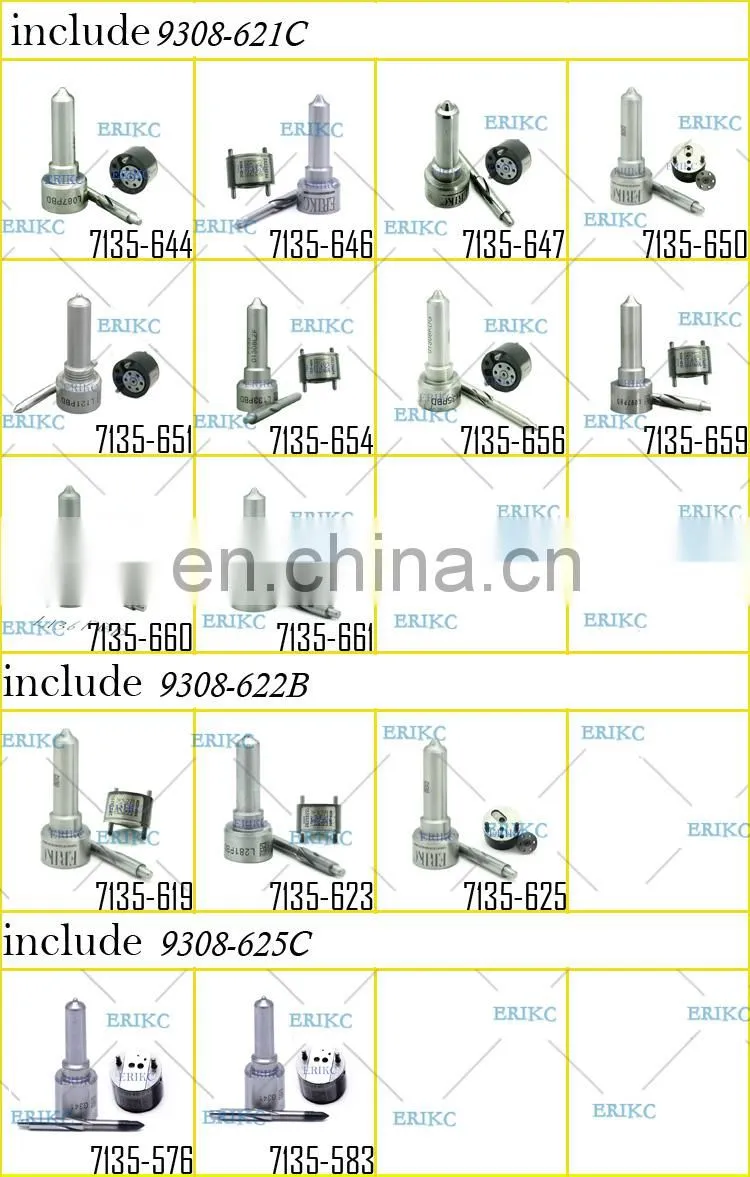 Fuel injector nozzle 7135-651 ( 9308-621C + L121PBD ) repair kit CR original fuel nozzle diesel common rail oil nozzle injection