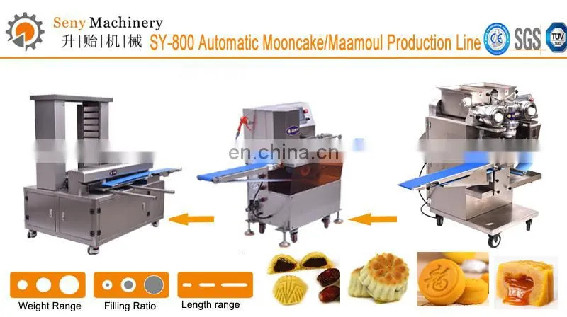 Fully Automatic High Efficiency Seny Maamoul Molding Production Equipment best selling maamoul maker Small Mooncake Production