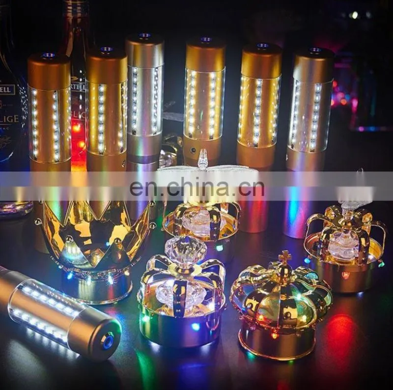 bar club restaurant shinning Hot Sale Barware LED Strobe Baton Champagne Bottle Sparklers