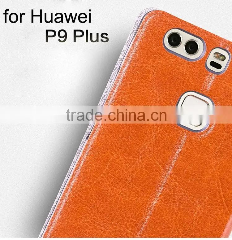 New Arrival! MOFi Case Leather Housing for Huawei P9 Plus, Mobile Phone Coque Flip Back Cover for Huawei P9 Plus