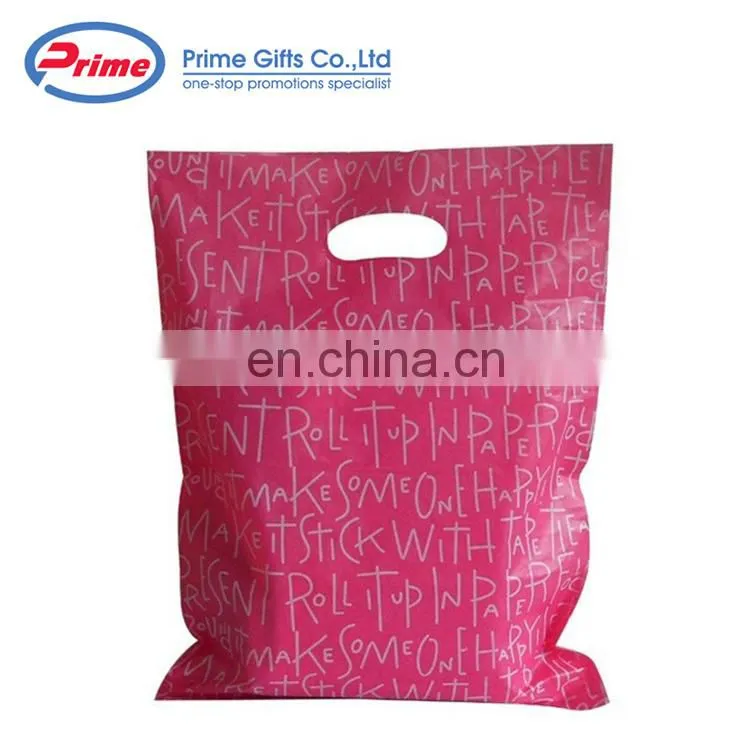 Promotional Top Quality Reusable Plastic Shopping Bag Garment Bag with Logo