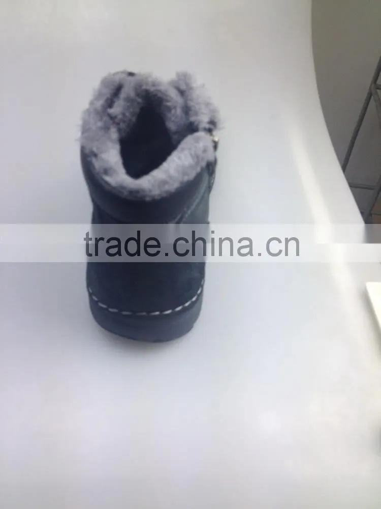 2016 High quality leather boot men warm fur lining light outsole hotsell styles