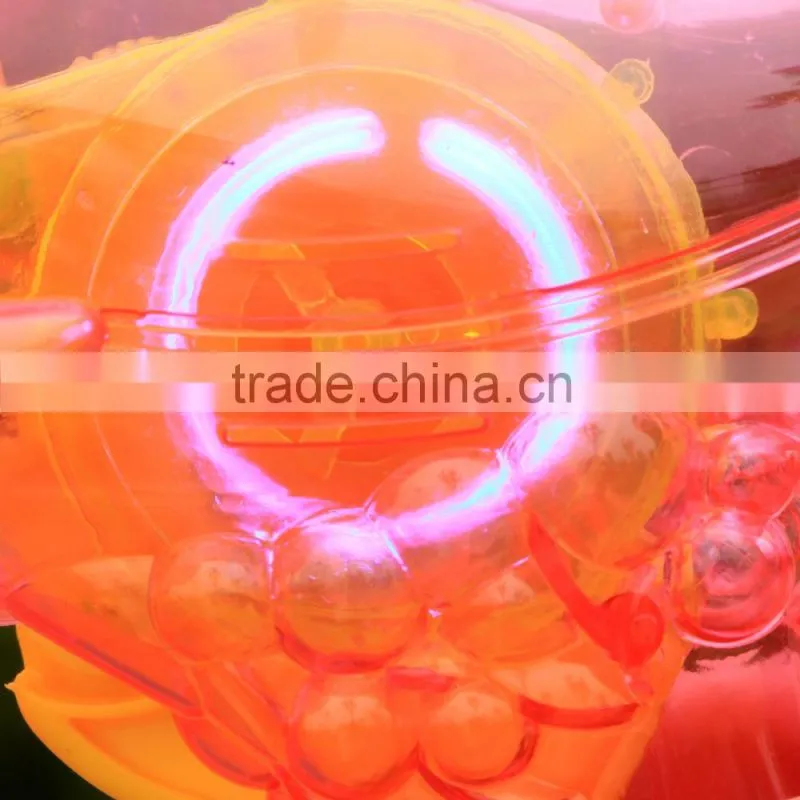 Newest transparent plastic bubble soap gun toy from China
