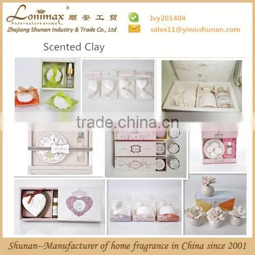 Home fragrance set /100ml add liquid, clay flower, rattan sticks, 60g dry flower sachet SA-0305