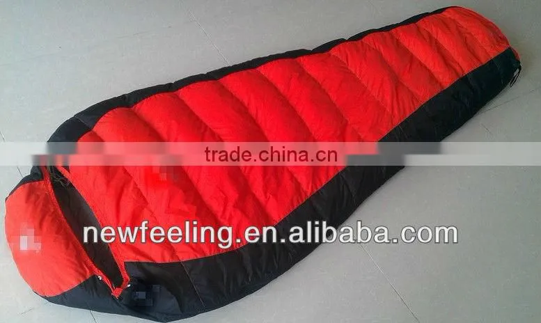 100% white duck down sleeping bag