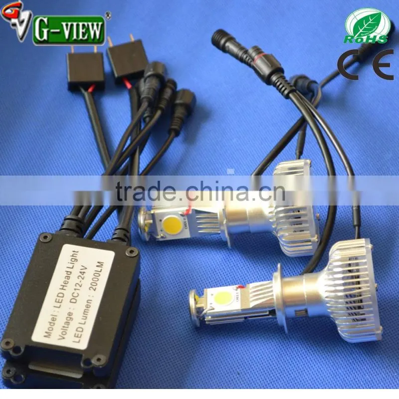 High brightness 80w h7 auto headlight creeled car headlight auto led lamp