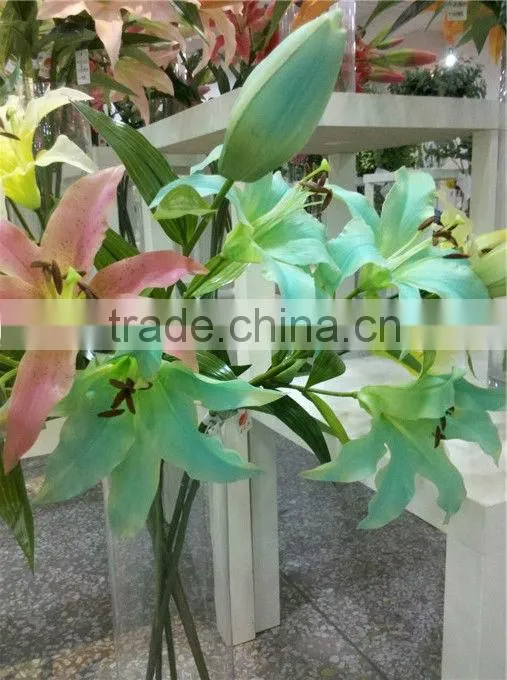 PU artificial Lilium casa blanca