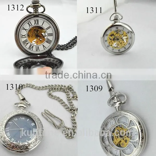 Golden Plated Watch Mechanica Reloj De bolsillo