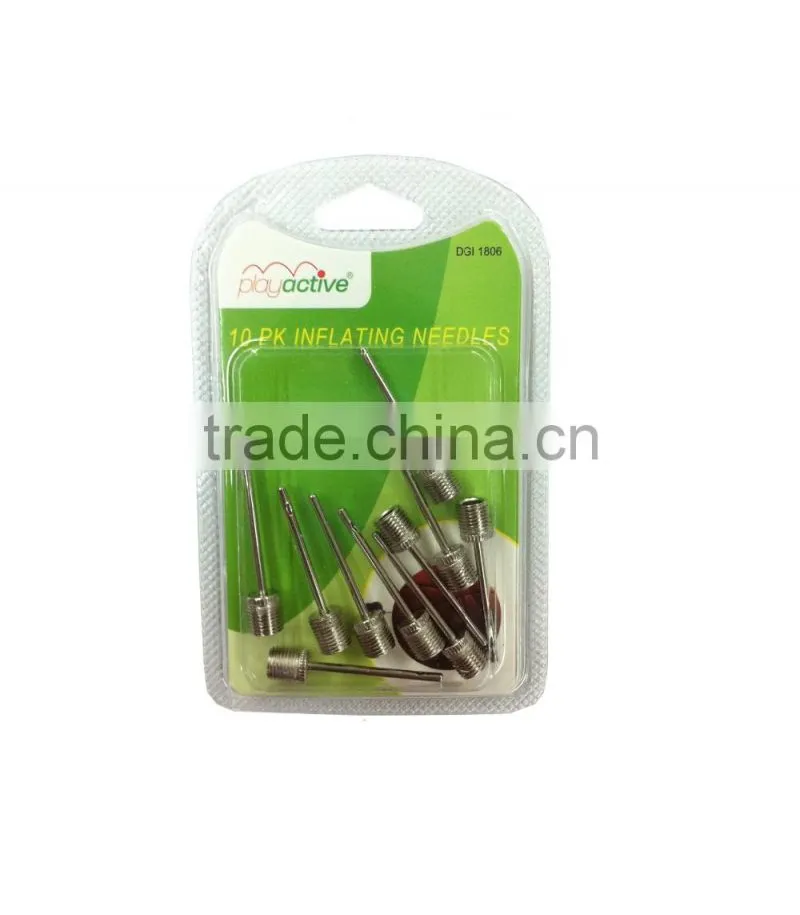 ports soccer balls football inflating metal air pump needle