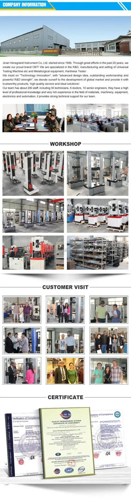 YES-5000E 5000kN 500t Astm C39 Concrete Compression Strength Testing Machine