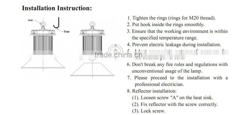 IP54 LED High Bay Light 200W