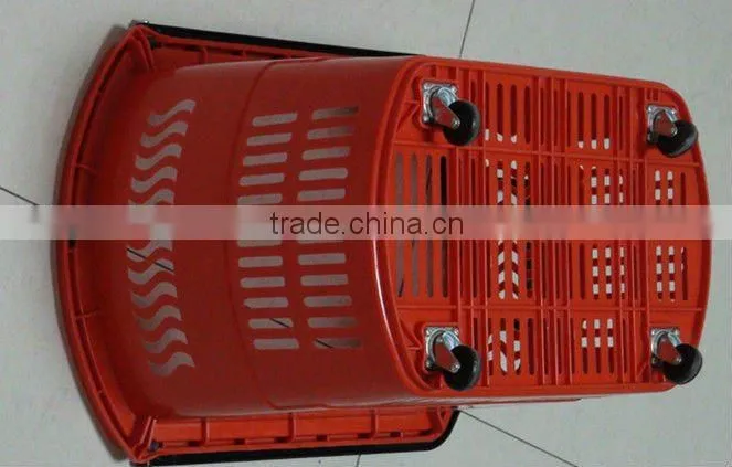 Adjustable bars wheel shopping basket