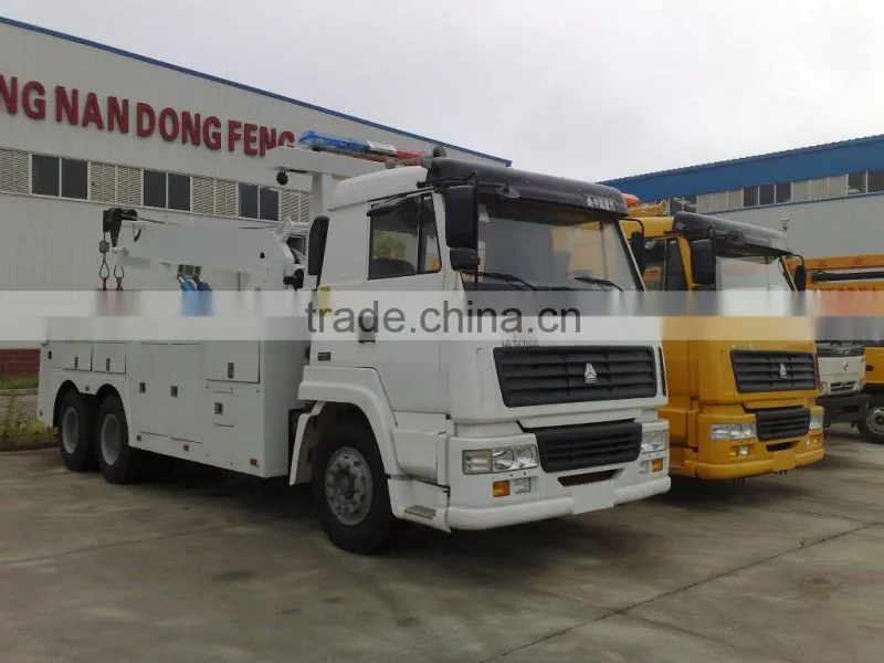 6*4 Sinotruk HOWO rear double axles Wrecker Truck 25 ton