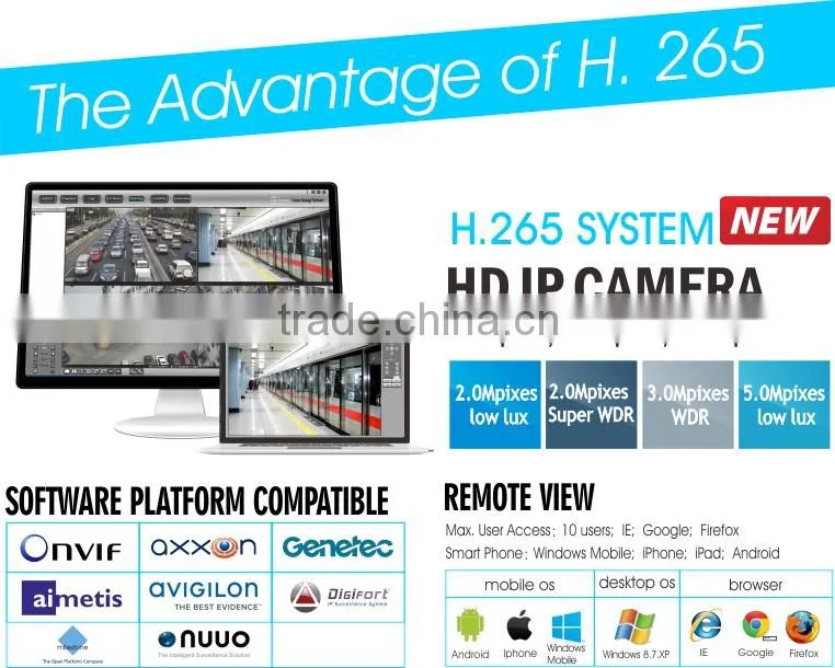 High Quality Hi3516A 4.0MP H.265 1/3" CMOS HD IP Night Vision Bullet Camera IP CCTV Camera