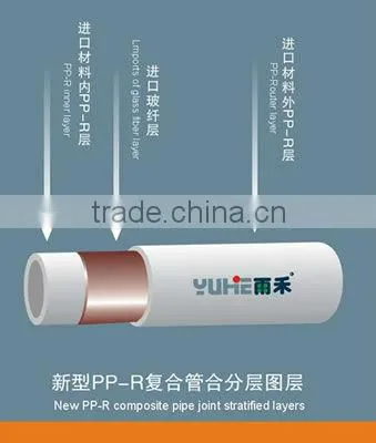 imported raw material high quality FR-PPR Composite Pipe
