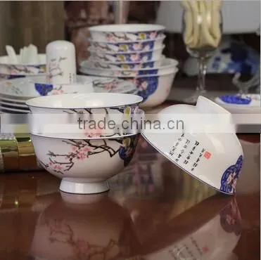 56 pcs hexagon ceramic flat dinner plate