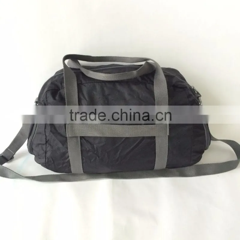 2016 plain folding travel bag lightweight duffel bag for gym
