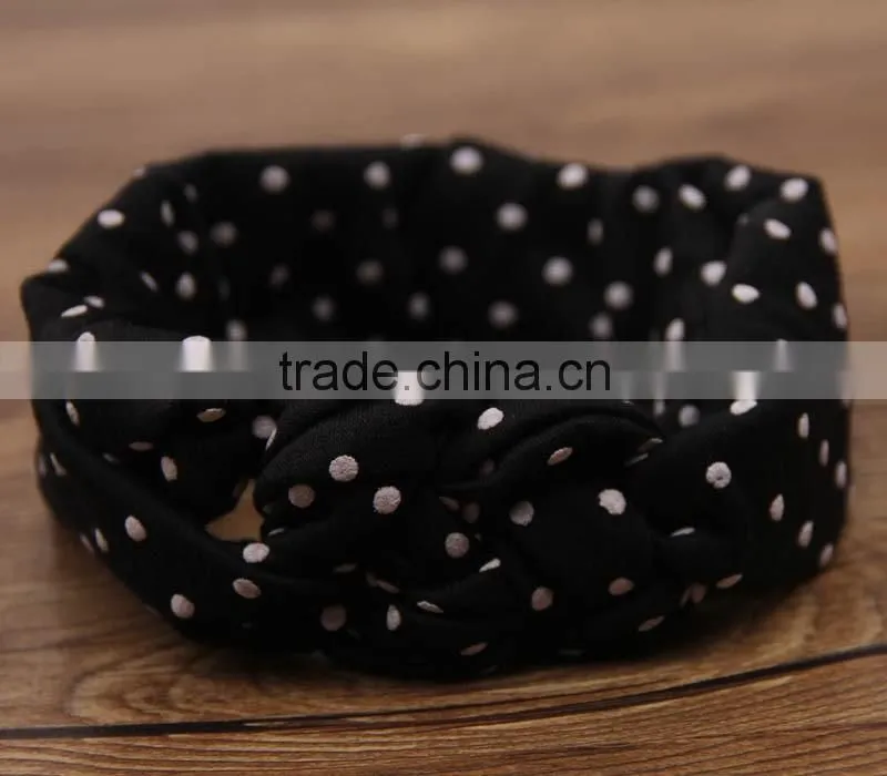 hot sale 2016 European Designs Children Knitted Cross Hair Bands Baby Girl Headbands