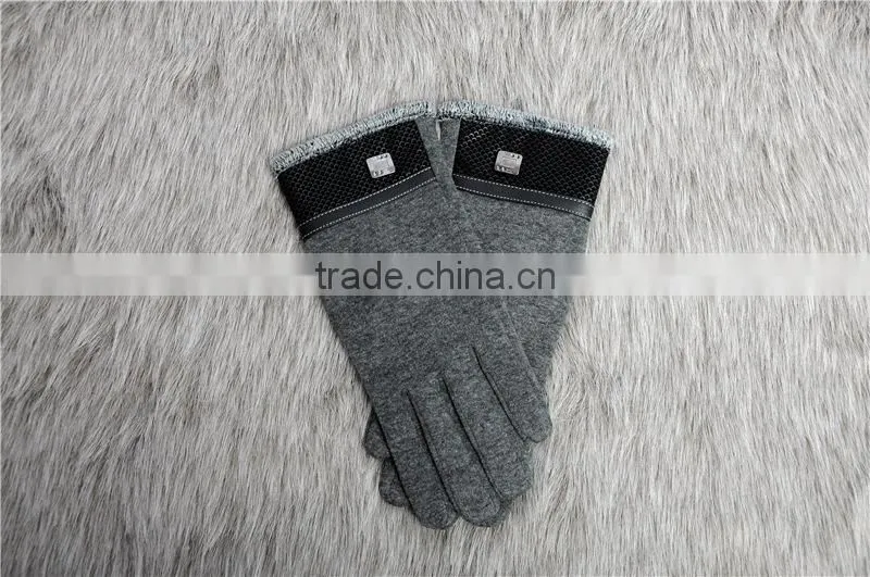 Men's Touch Screen Gloves , Fashion Full Finger Cycling Gloves With Warm fluff