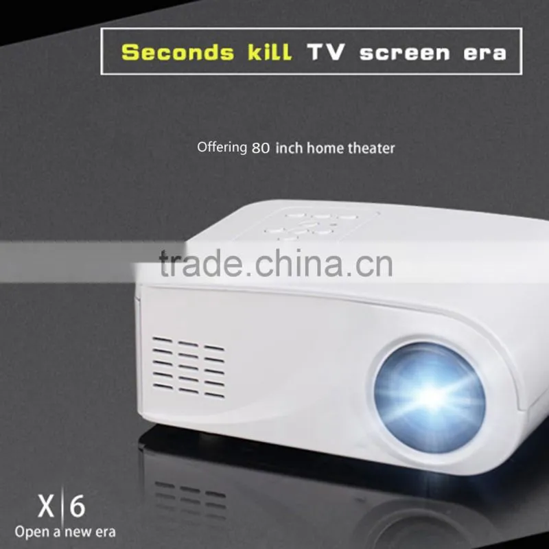 2016 New Arrival X6 Mini Size Full HD 1080P Household Projection Led Video Projector
