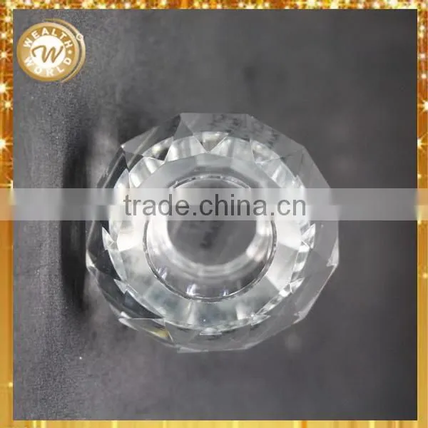 Durable top sell crystal pedestal candle holder