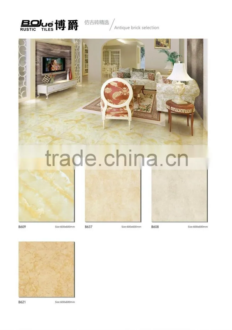 600x1200 full polished low price glazed porcelain floor tile 24x24 for bathroom