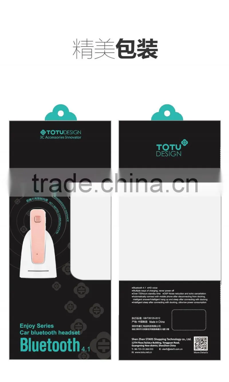TOTU Enjoy Series Car Bluetooth Headset Wireless Stereo Running Earphone with Mic MT-4882
