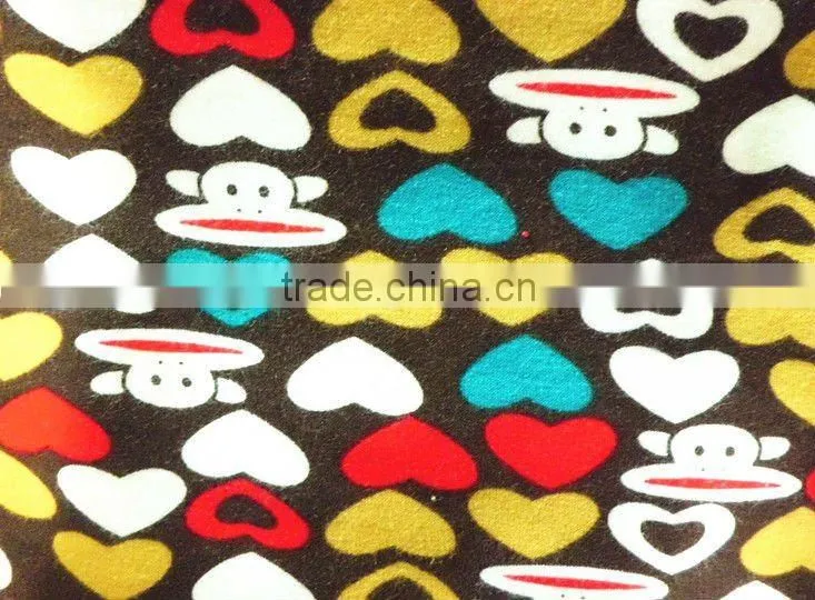 350gsm spandex poly spun velour fabric