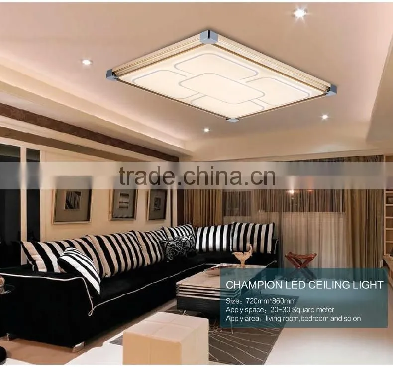 Modern led flush mount ceiling light golden color for residential